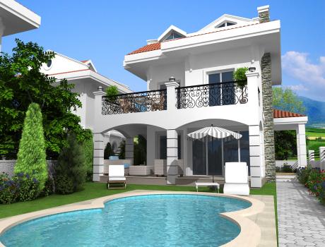 Ovacık Modern Cephe Tasarımlı Villa, Fethiye Ovacık Villa Mimari Tasarım ve Taahhüt Projesi - Fethiye Ovacık Villa Mimari Tasarım ve Taahhüt Projesi