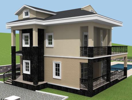 Ovacık Modern Cephe Tasarımlı Villa, Fethiye Ovacık Villa Mimari Tasarım ve Taahhüt Projesi - Fethiye Ovacık Villa Mimari Tasarım ve Taahhüt Projesi